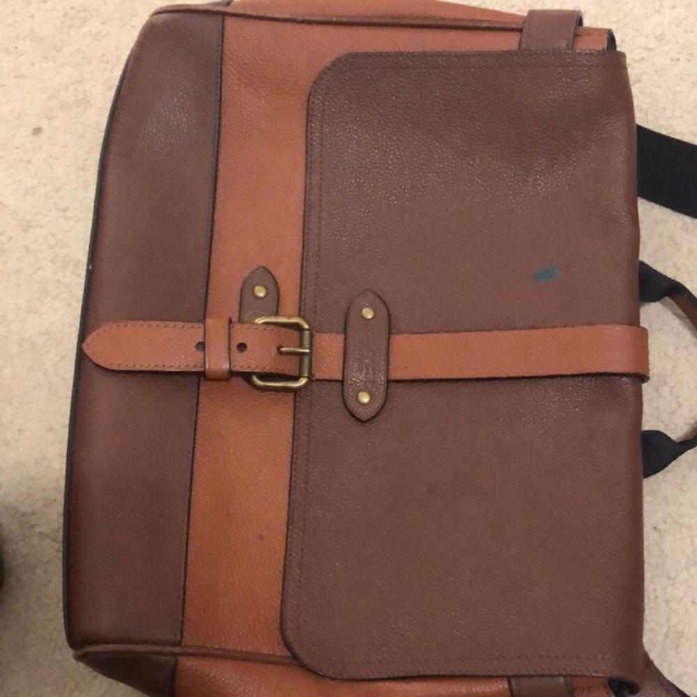 Brown Leather Men's Bag